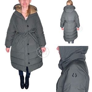 Moncler Neba Giubbotto Long Down Parka Olive Green